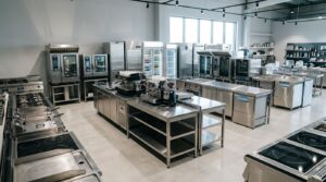 komis gastronomiczny z profesjonalnym sprzętem kuchennym