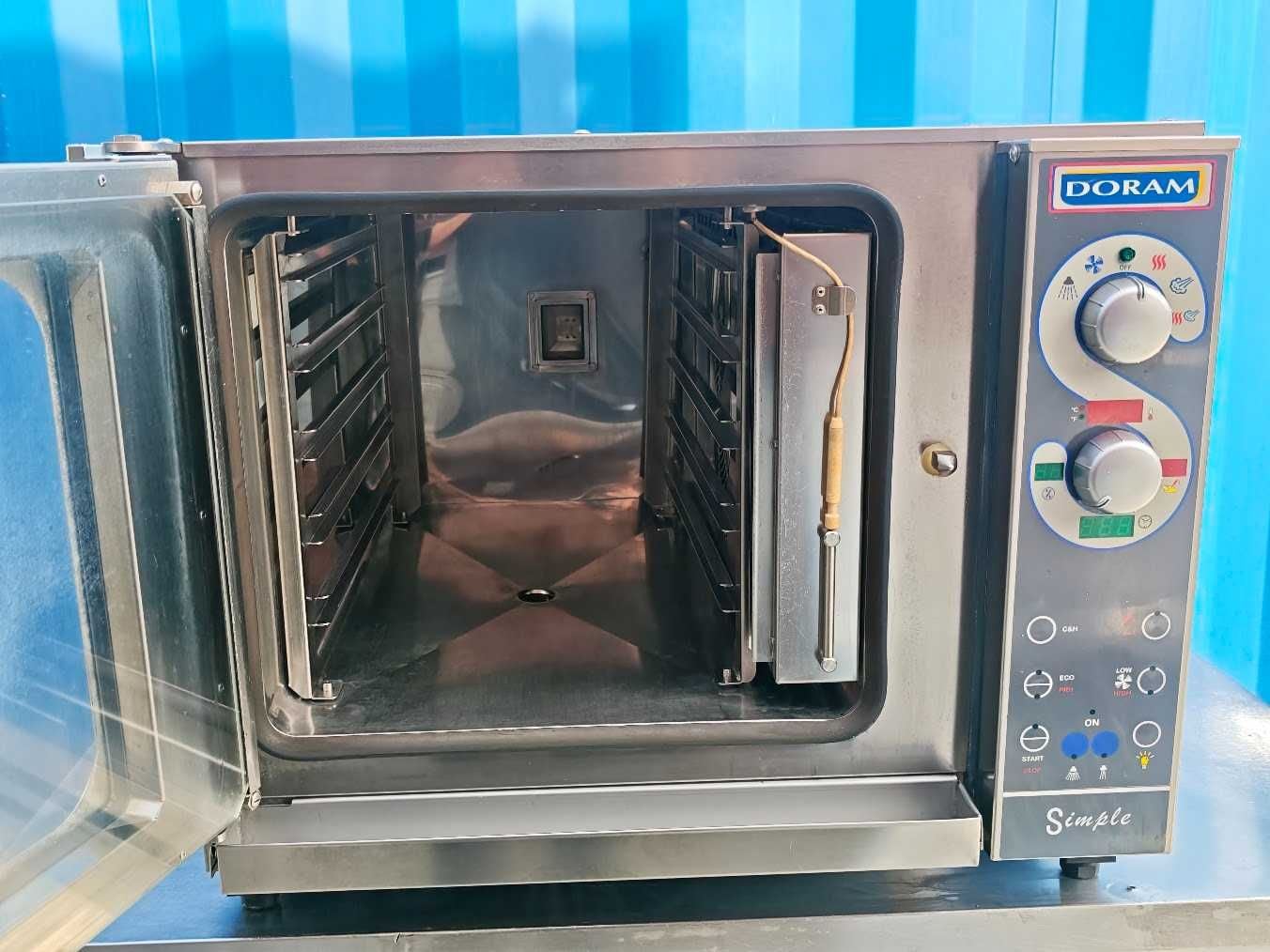 Piec konwekcyjno-parowy DORAM Inoxtrend 5xGN 1/1 6 kW zadbany, niewielke gabaryty - obrazek 3