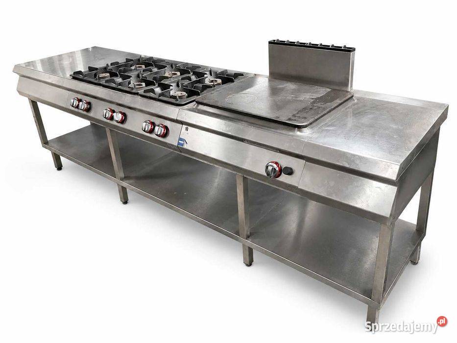Ciąg kuchenny Angelo Po 280 cm - 6 palników + Solid Top