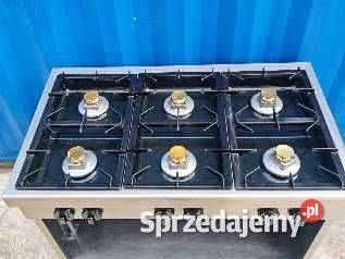 Kuchnia gazowa 6 palników 24 kW 110x65 cm po serwisie stan idealny - obrazek 2