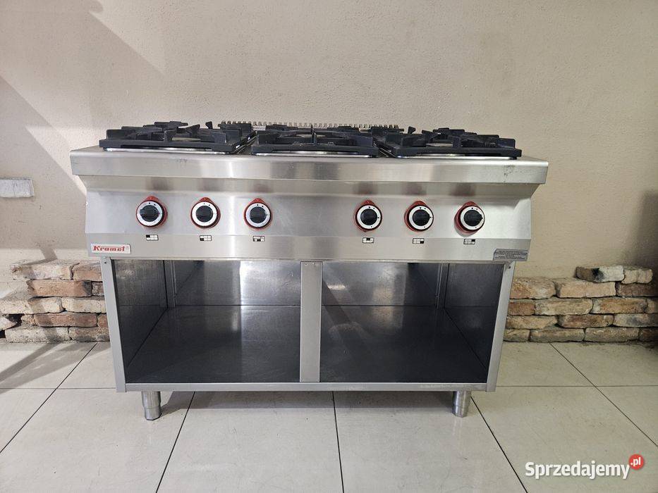 Kuchnia gazowa Kromet 700.KG-6 36KW jak nowa! - obrazek 2