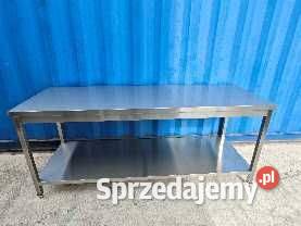 Stół gastronomiczny nierdzewny 200x70x85 NOWY z półką - obrazek 3
