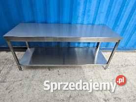 Stół gastronomiczny nierdzewny 200x70x85 NOWY z półką - obrazek 4