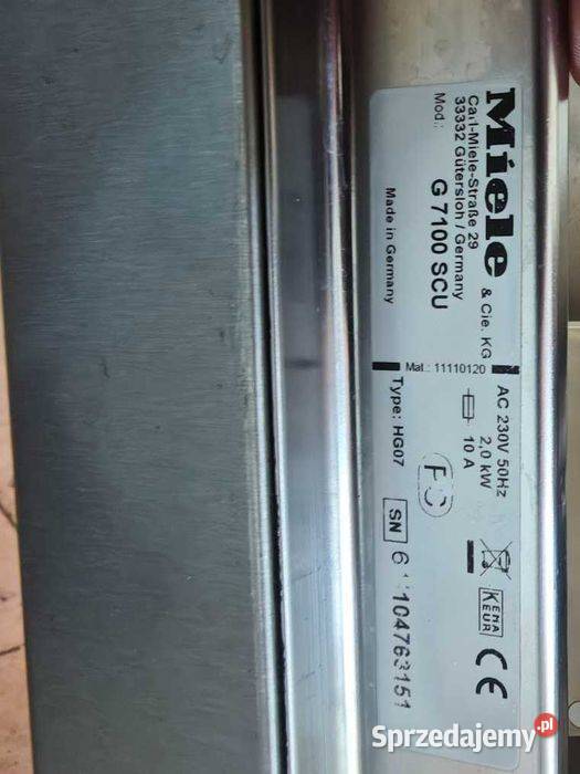 Zmywarka Miele G7100 SCU INOX 60 cm AutoOpen - przegląd, gwarancja - obrazek 3